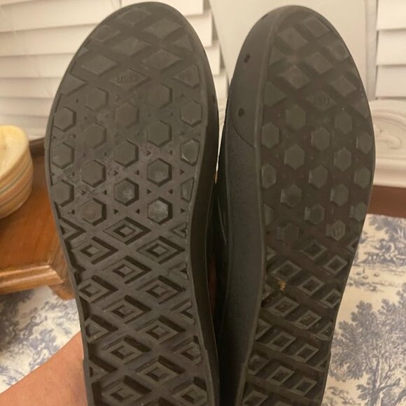 VANS Off The Wall Slip on TREK Shoes Black Loafers Size 12 LIKE NEW - Picture 5 of 5